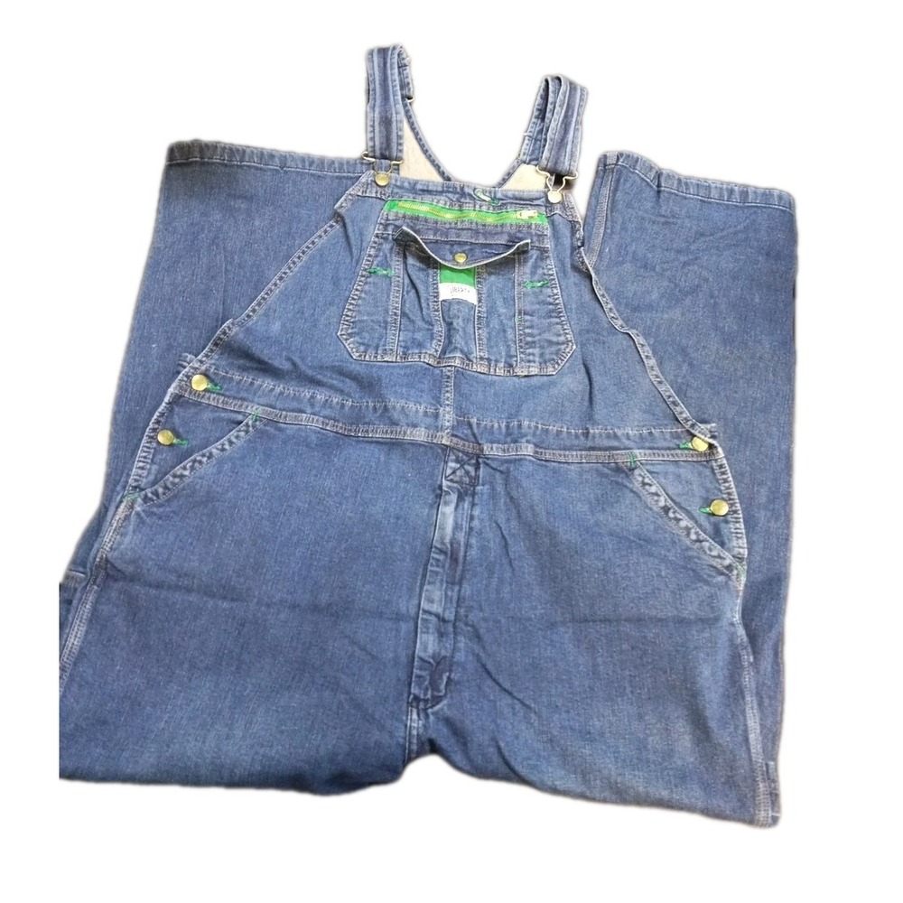 Liberty Blue Denim Overalls Coveralls Work Wear Size 46×30 Big And Tall